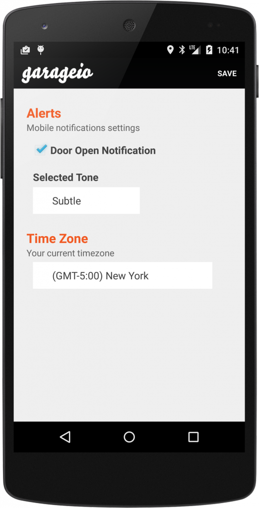 Android App 2.0 - Settings Screen