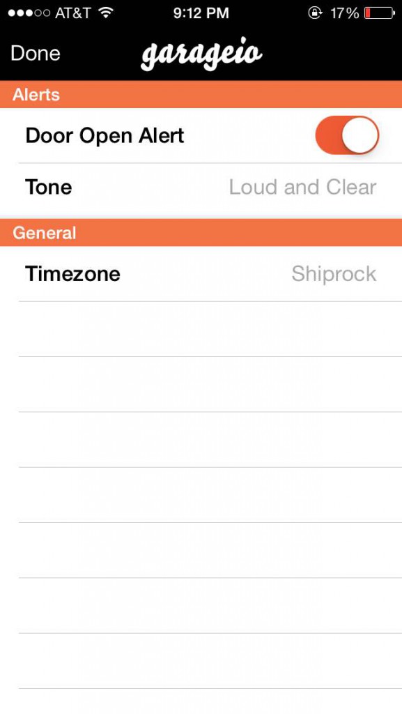 iOS App 2.0 - Settings Screen